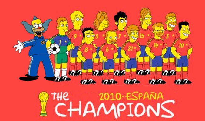 La Selección Española en 'Los Simpson'