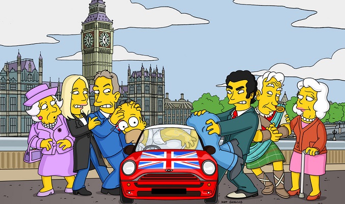 Los Simpson Inglaterra