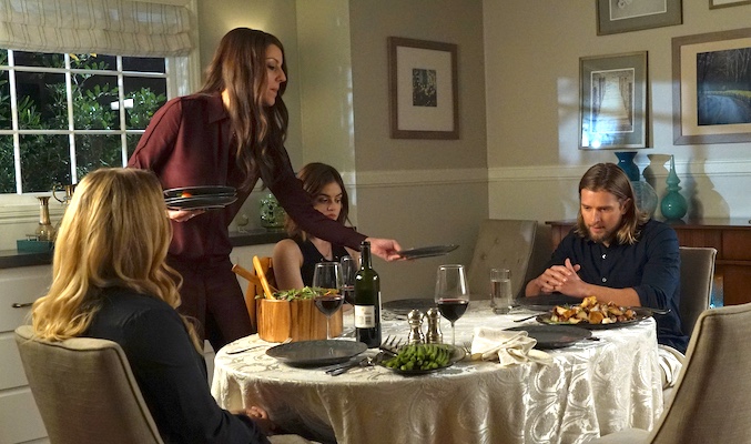 Andrea Parker, Lucy Hale, Sasha Pieterse y Drew Van Acker en séptimo episodio de la séptima temporada &quot;Original G&#39;A&#39;ngsters&quot;