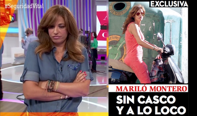 Mariló Montero en la entrevista con 'Seguridad Vital' y en sus vacaciones en Cádiz