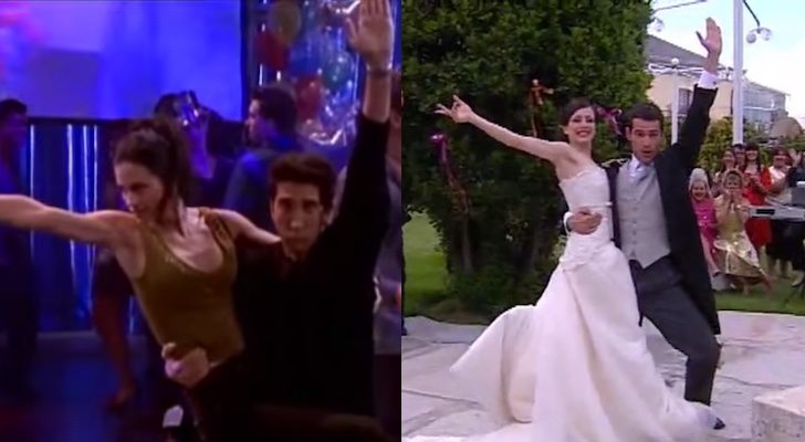 Ross y Monica interpretan un baile idéntico al de Bea y Álvaro en 'Friends' y 'Yo soy Bea'