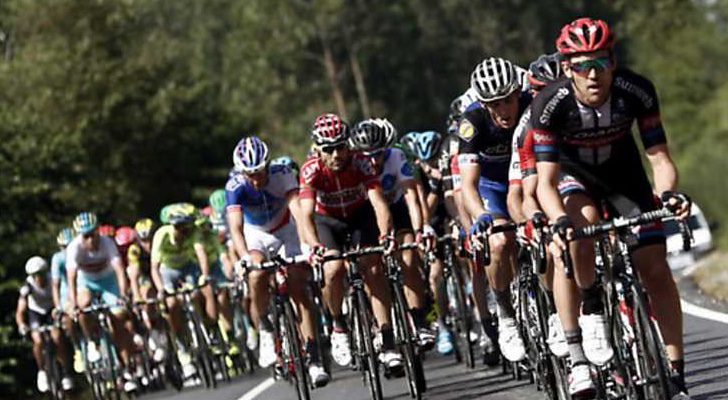 Imagen de la vuelta ciclista a España