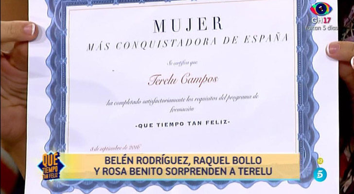 El diploma de Terelu