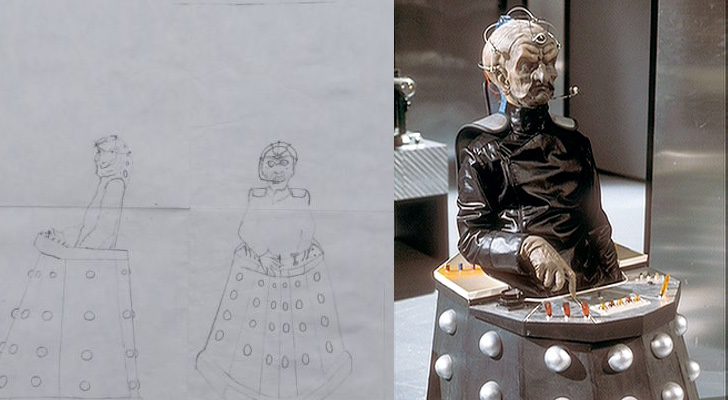 El supuesto dibujo de Steven Clark y el personaje en 'Doctor Who'