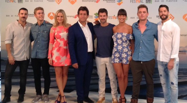 El equipo de 'Mar de Plástico' en el FesTVal 2016