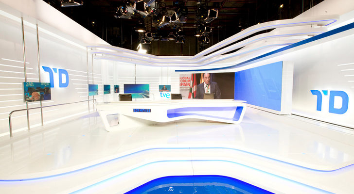 Plató del informativo de RTVE