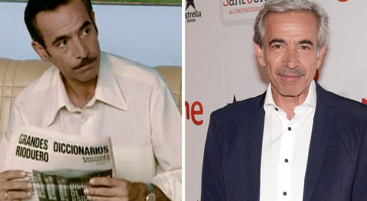 Antonio Alcántara en el primer episodio y el actor Imanol Arias en la actualidad