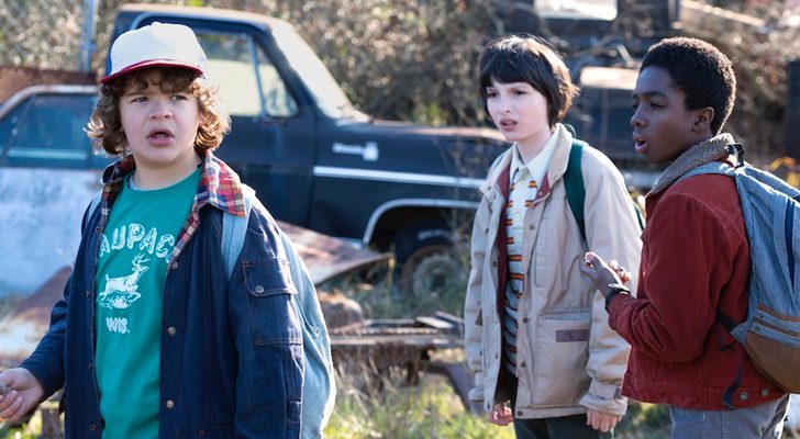 Dustin, interpretado por Matarazzo, y sus amigos en 'Stranger Things'