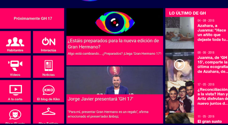 App oficial de &#39;Gran Hermano&#39;