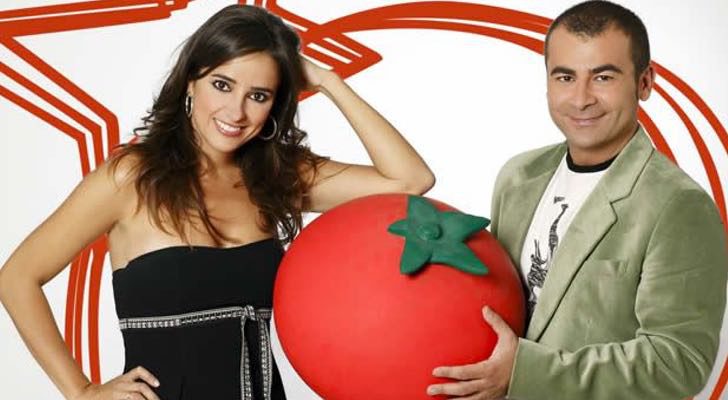 Jorge Javier Vázquez y Carmen Alcayde, presentadore de Aquí hay tomate'