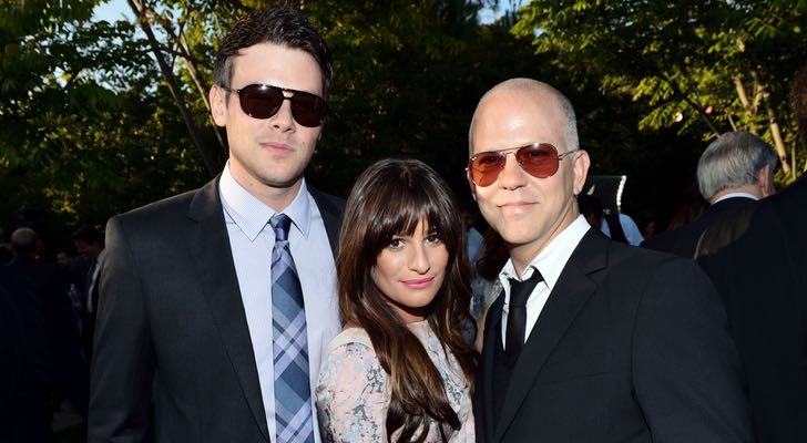 Cory Monteith, Lea Michelle y Ryan Murphy