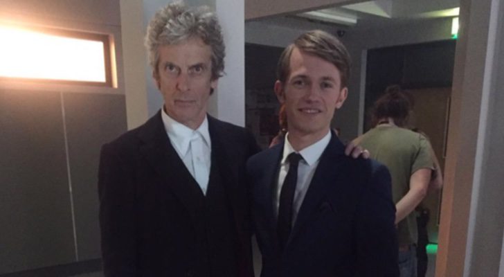 Greg Austin y Peter Capaldi en el rodaje de 'Class'