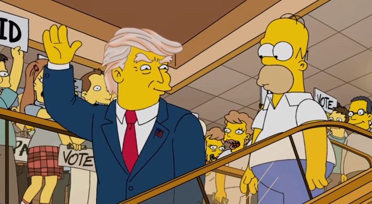 Donald Trump  "simpsonizado" en un episodio de la serie