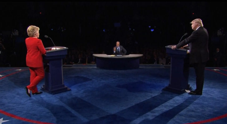 Debate presidencial entre Trump y Clinton