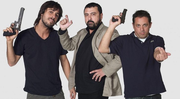 Hugo Silva, Paco Tous y Pepón Nieto en una imagen promocional de 'Los hombres de Paco'