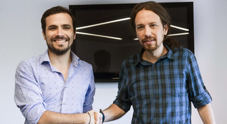 Pablo Iglesias y Alberto Garzón