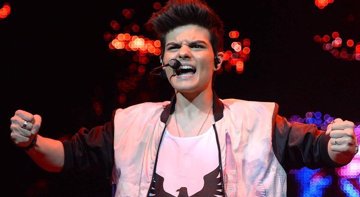 Abraham Mateo en uno de sus conciertos