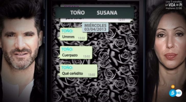 Los mensajes de Susana y Toño Sanchís