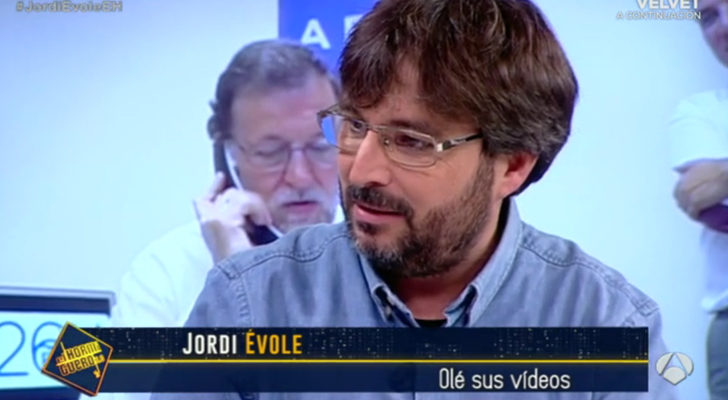 Jordi Évole en el plató de 'El hormiguero'