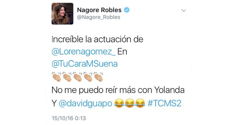Nagore Robles en Twitter