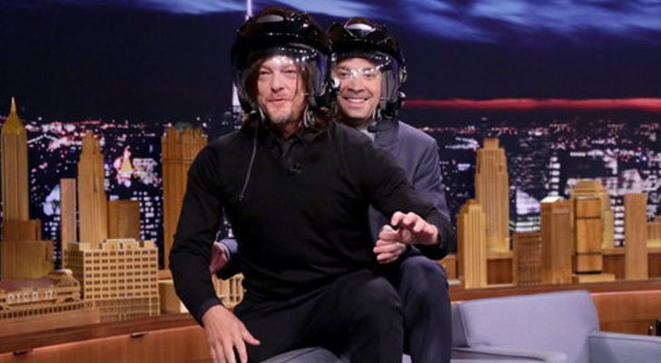 Norman Reedus con Jimmy Fallon en 'The Tonight Show'
