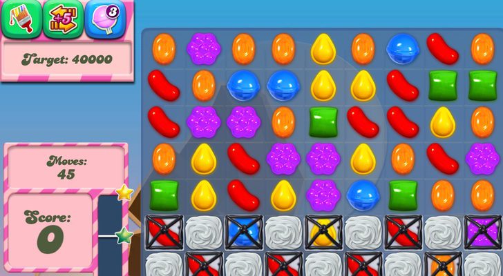 "Candy Crush" es un juego donde tienes que juntar caramelos del mismo color