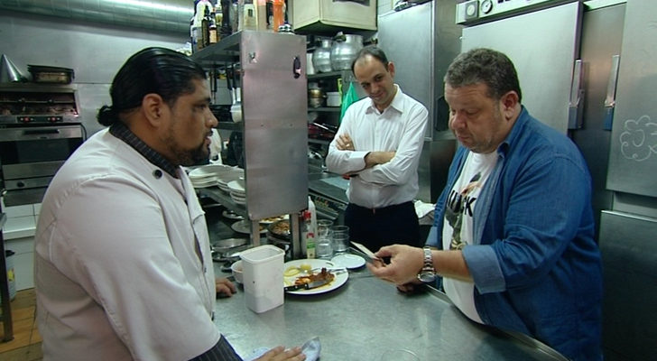 El cocinero, el dueño y Alberto Chicote en el próximo 'Pesadilla en la cocina'