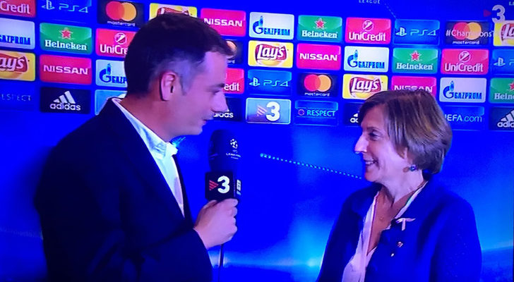 Francesc Latorre junto a Carme Forcadell