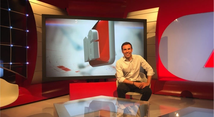 Felipe del Campo en el plató de &#39;Directo GOL&#39;