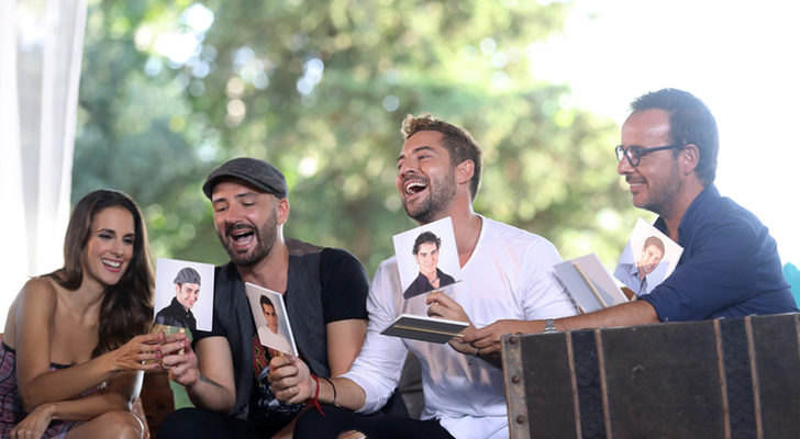 Àngel Llácer, David Bisbal, Alejandro Parreño y Nuria Fergó durante la segunda parte de 'OT. El reencuentro'