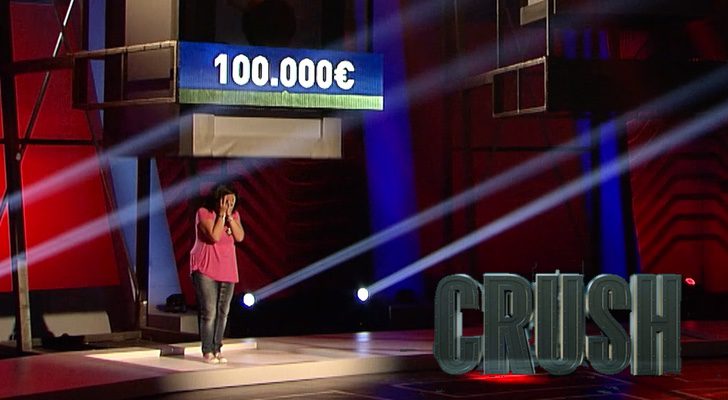 La concursante de &#39;Crush&#39; perdiendo el bote