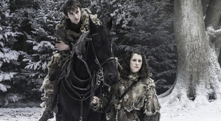 Bran y Meera huyendo de los Caminantes Blancos