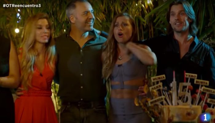 Verónica Romero reprochando a David Bisbal su fallo