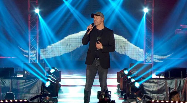 Juan Camus durante el concierto de 'OT. El Reencuentro'