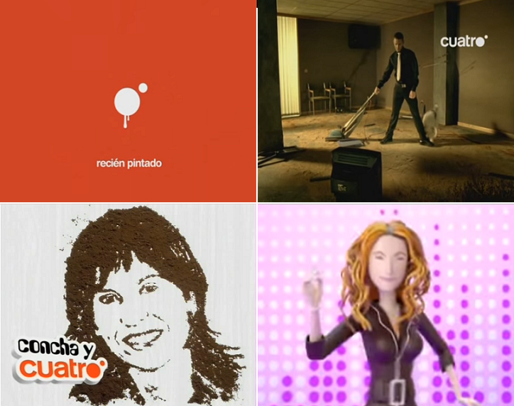 Algunas de las cortinillas emitidas por Cuatro