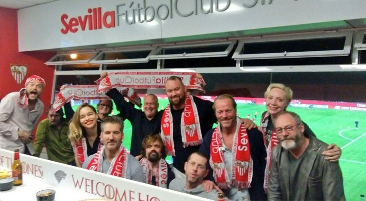El reparto de 'Juego de Tronos' en el partido Sevilla-Barça