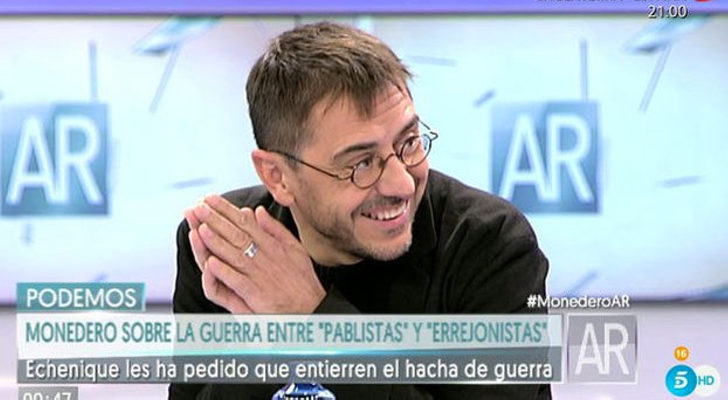 Monedero, invitado este martes 15 de noviembre en 'El programa de AR'