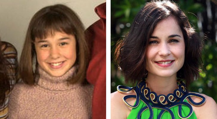 Nadia de Santiago como Raquel y en la actualidad