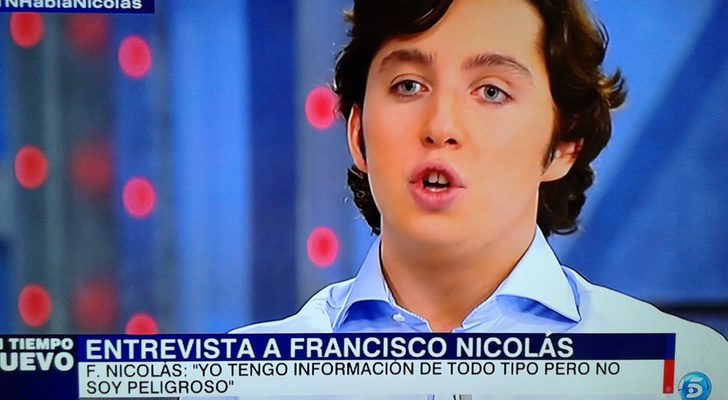 Francisco Nicolás Gómez durante su entrevista en Telecinco