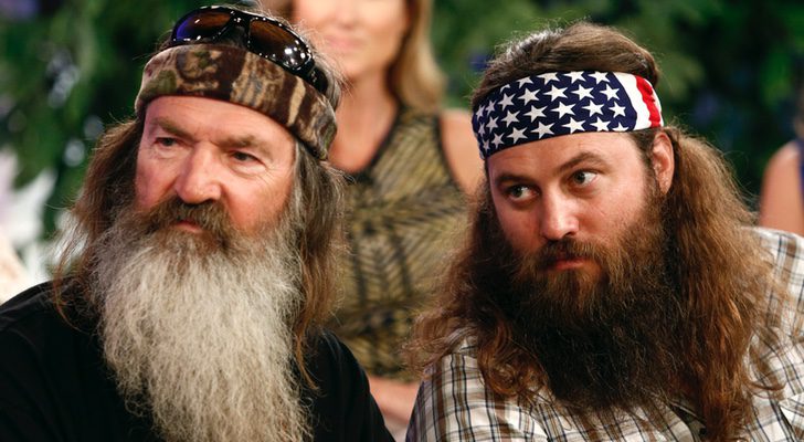 Protagonistas de &#39;Duck Dynasty&#39; en una promo de la serie