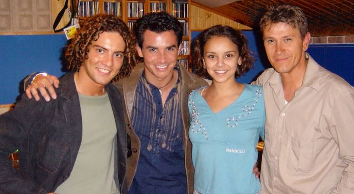 Abad con Bisbal, Chenoa y David Civera