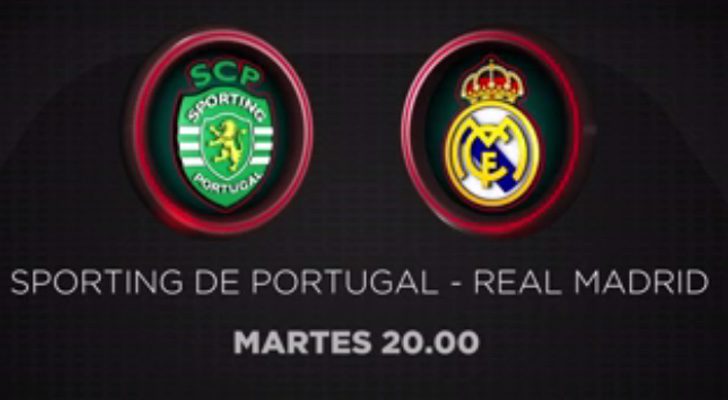 Imagen promocional del encuentro Real Madrid-Sporting de Portugal emitido por Antena 3
