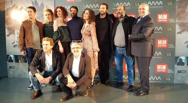 Algunos protagonistas de &#39;Reinas&#39; durante su presentación