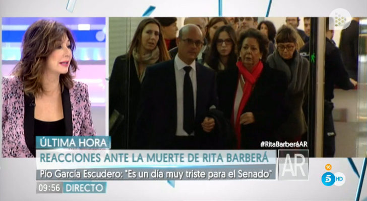'El programa de Ana Rosa y su cobertura especial por el fallecimiento de Barberá