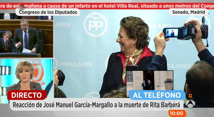 'Espejo público' ha contado con la presencia de importantes figuras de la política en un día tan señalado