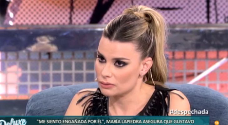 María Lapiedra en el plató de &#39;Sálvame Deluxe&#39;