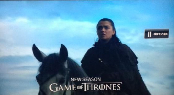 Aria Stark montada en caballo durante la séptima temporada de 'Juego de Tronos'