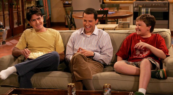 Los protagonistas de 'Dos hombres y medio'