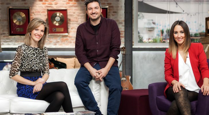 Marta Ferrer, Xavi Rodríguez y María Lama en &#39;KissMusik&#39;