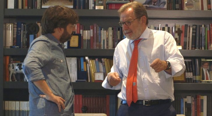 Juan Luis Cebrián durante la entrevista que concedió a Jordi Évole en 2015